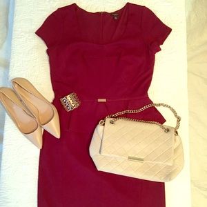 Ann Taylor peplum dress
